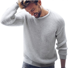 Load image into Gallery viewer, 2019 Autumn Winter Men&#39;s Cotton Sweaters Men Long Sleeve Pullover Tops O Neck Knitted Jumper Korean Style Knitwears Clothes Plus