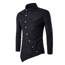 Load image into Gallery viewer, 2019 Men&#39;s Shirts Casual Fake Two Piece Brand Bussiness Dress Shirts Autumn Solid Cotton Formal Clothing Long-Sleeved Top-blouse