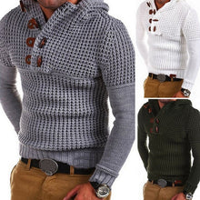 Load image into Gallery viewer, New Knit Sweater Men Autumn Winter Fashion Solid Mens Sweaters Thick Warm Men&#39;s Jumper Sweater Male Pullovers Outwear Male Coats